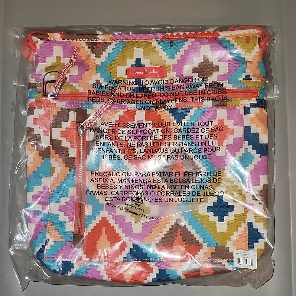 Vera Bradley Lighten Up Travel Ready Crossbody In Hacienda Diamonds NWT NBU